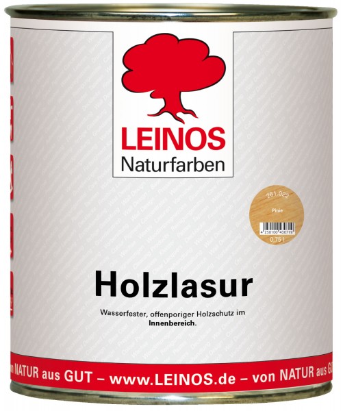 Holzlasur für innen 261 Pinie 0,75 l