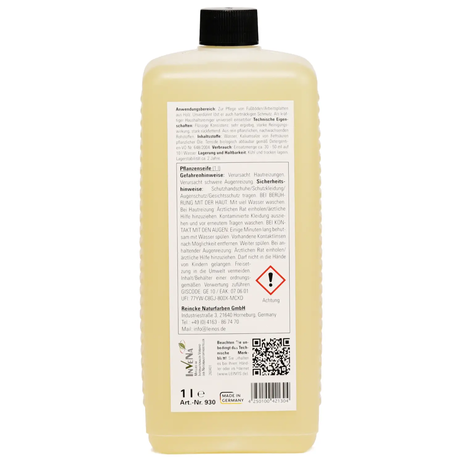 Pflanzenseife 930 Farblos 1 l