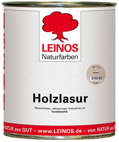 Holzlasur für innen 261 Hellgrau 0,75l